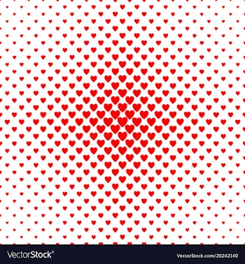 Abstract halftone heart background pattern - love vector image