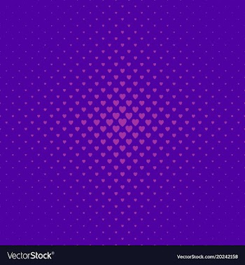 Abstract halftone heart pattern background vector image