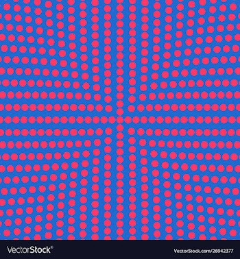 Abstract halftone retro circle pattern background vector image