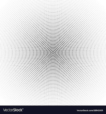 Abstract halftone round dot pattern background vector image