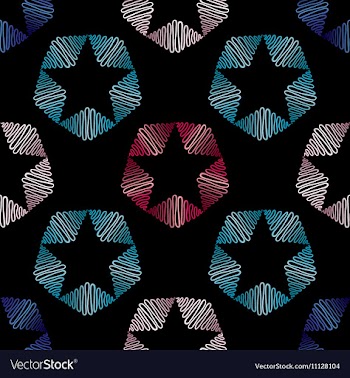 Abstract hand drawn pattern seamless vector image