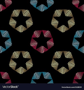 Abstract hand drawn pattern seamless vector image