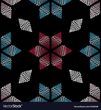Abstract hand drawn pattern Winter ornament vector image