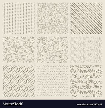  					Abstract Hand Drawn Seamless Background Patterns vector image														