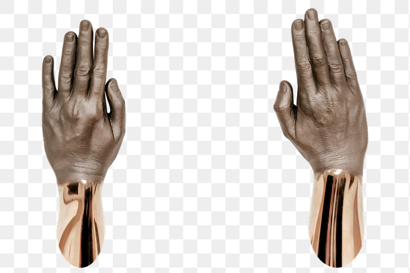 Abstract hands raised png sticker, | Free PNG - rawpixel