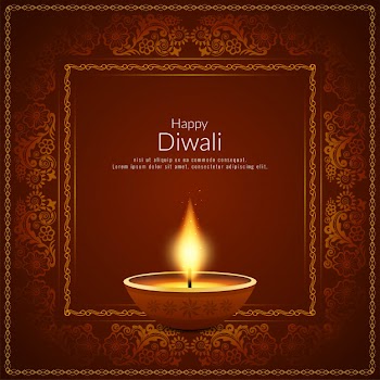 Abstract happy diwali indian festival background Free Vector