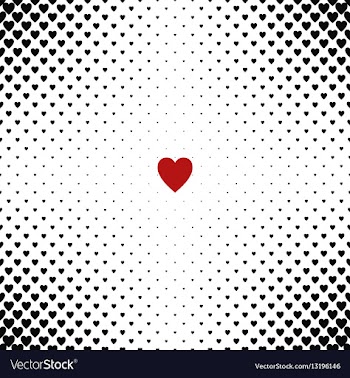 Abstract heart pattern background design vector image