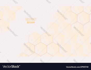 Abstract hexagon background vector image