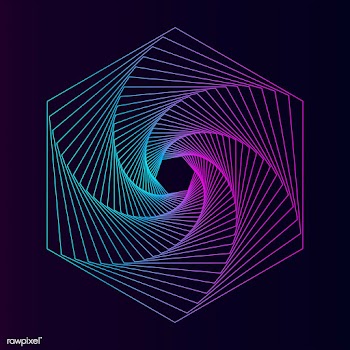 Abstract hexagon geometric element vector | Free stock vector - 487006