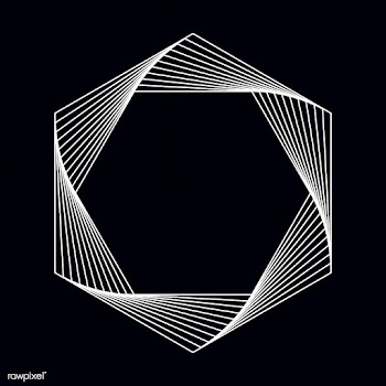 Abstract hexagon geometric element vector | Free stock vector - 487051
