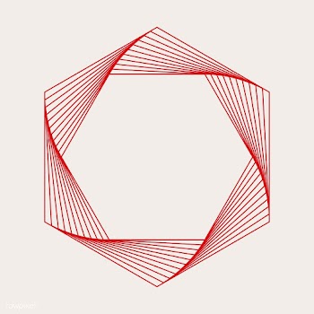 Abstract hexagon geometric element vector | Free stock vector - 487144