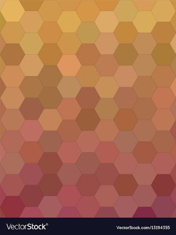 Abstract hexagon tile mosaic pattern background vector image