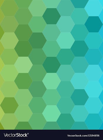 Abstract hexagonal tile mosaic background design vector image