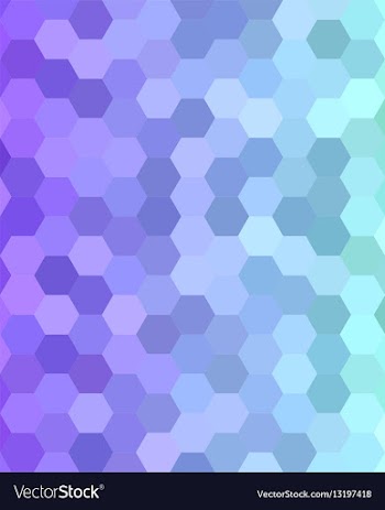 Abstract hexagonal tile mosaic background design vector image