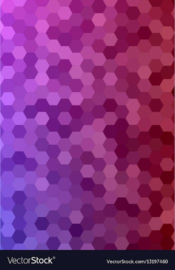 Abstract hexagonal tile mosaic background design vector image