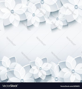  					Abstract holiday background with 3d sakura vector image														