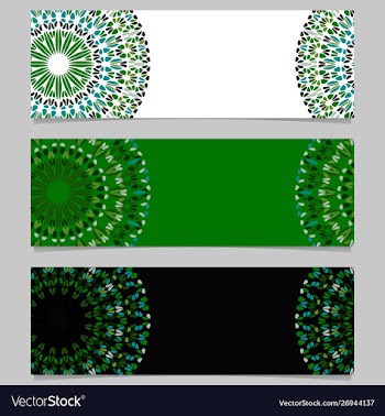 Abstract horizontal geometrical gravel mandala vector image
