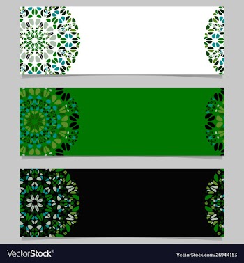 Abstract horizontal geometrical stone mandala vector image