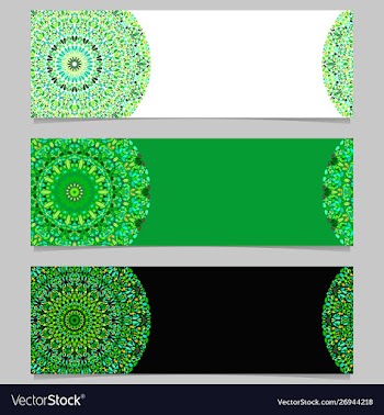 Abstract horizontal geometrical stone mandala vector image