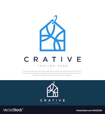 abstract house price tag logo icon designlogo