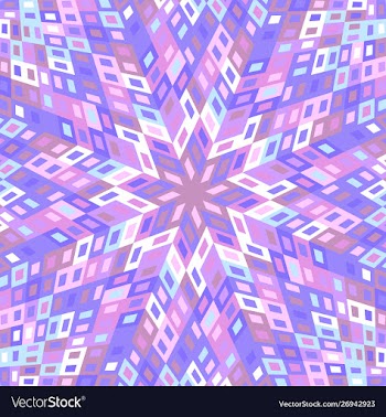 Abstract hypnotic circular mosaic pattern vector image