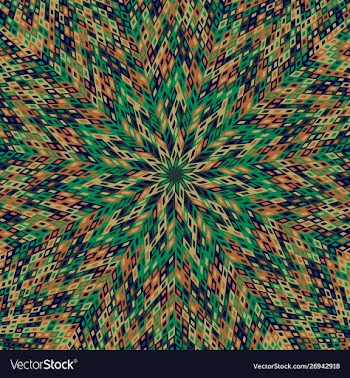 Abstract hypnotic colorful dynamic circular tile vector image