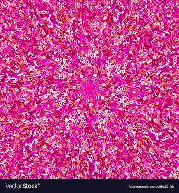 Abstract hypnotic geometrical circular tile vector image