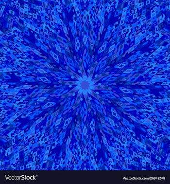 Abstract hypnotic geometrical radial mosaic vector image