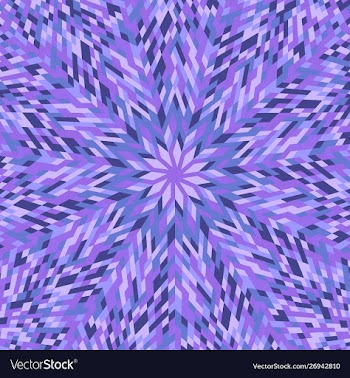 Abstract hypnotic geometrical round tile mosaic vector image