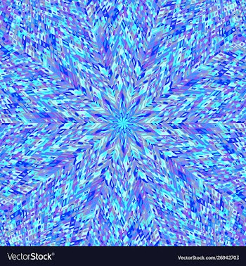 Abstract hypnotic radial pattern mosaic vector image