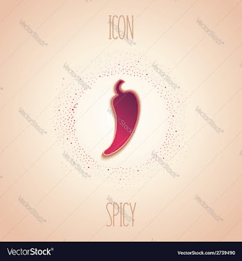 Abstract icon spicy vector image