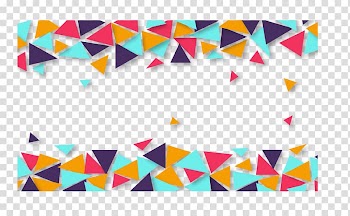 Abstract illustration, Geometry Triangle Trigonometry, Geometric Triangle Block Border transparent background PNG clipart