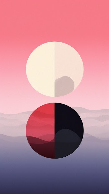 Abstract illustration with contrasting harmony