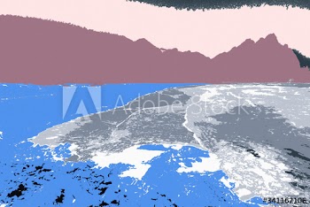 Abstract image of the ocean