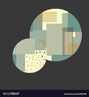 abstract in the form of a circle of different