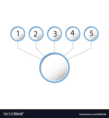 Abstract infographics number options template vector image