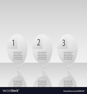 Abstract infographics number options template vector image