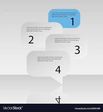 Abstract infographics number options template vector image
