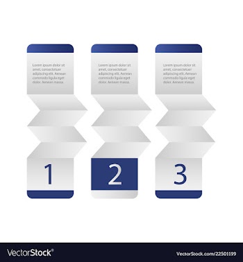 Abstract infographics number options template vector image