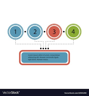 Abstract infographics number options template vector image
