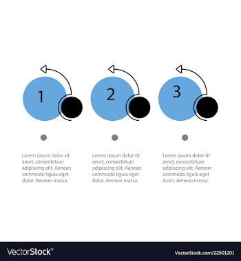 Abstract infographics number options template vector image