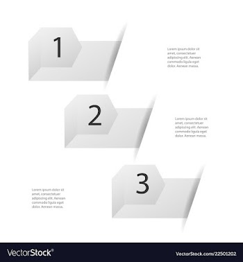 Abstract infographics number options template vector image
