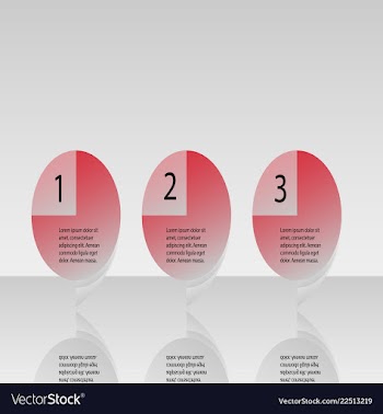 Abstract infographics number options template vector image