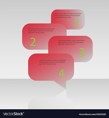 Abstract infographics number options template vector image