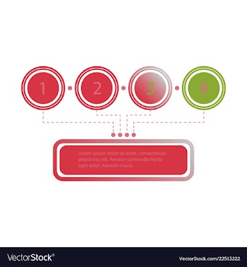 Abstract infographics number options template vector image