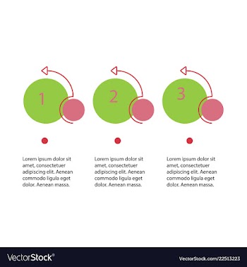 Abstract infographics number options template vector image