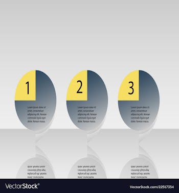 Abstract infographics number options template vector image