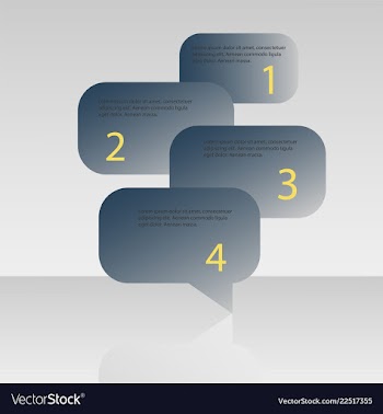Abstract infographics number options template vector image
