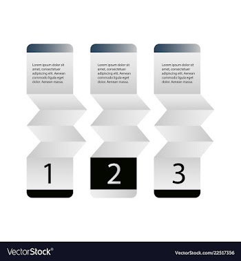 Abstract infographics number options template vector image