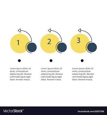 Abstract infographics number options template vector image